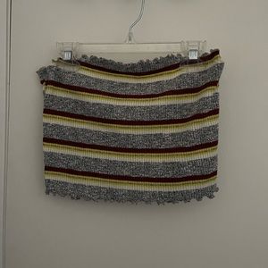 striped tube top